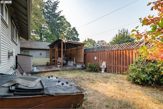 860 Adams St, Eugene, OR 97402 - view of yard with a deck