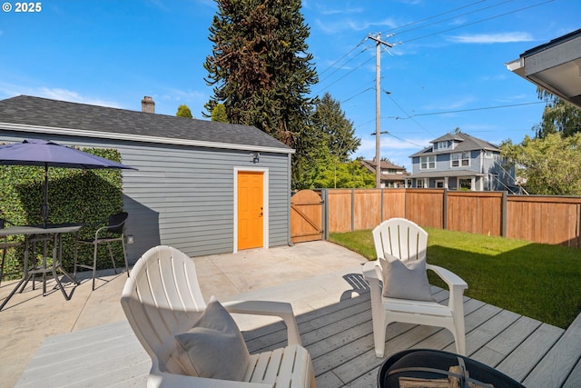 6959 N Denver Ave, Portland, OR 97217 - deck featuring a gate