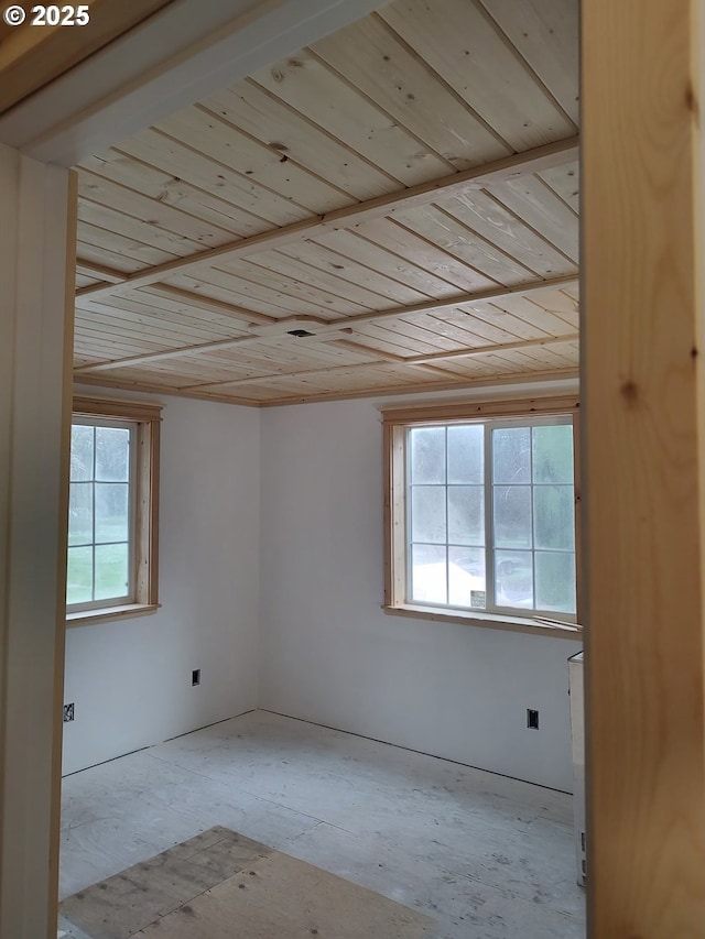 34376 State Highway 38, Scottsburg, OR 97473 - empty room with wood ceiling