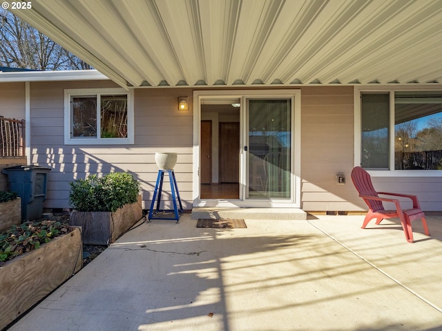 exterior space with a patio