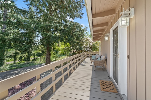 view of balcony