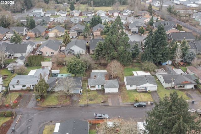 bird's eye view featuring a residential view