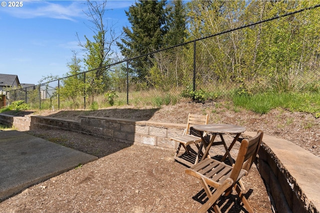 exterior space with fence