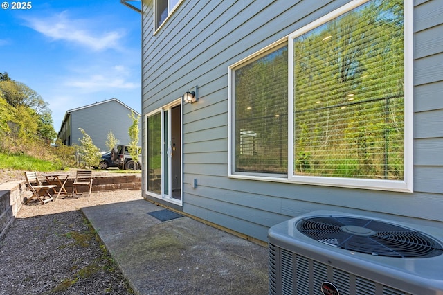 view of patio featuring central air condition unit