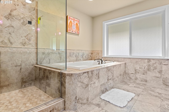 100 Garibaldi St, Lake Oswego, OR 97035 - full bath with a bath and tiled shower