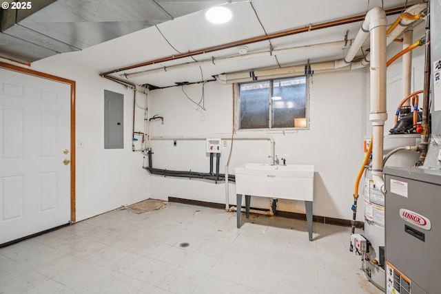 630 SW Viewmont Dr, Portland, OR 97225 - below grade area with electric panel and a sink