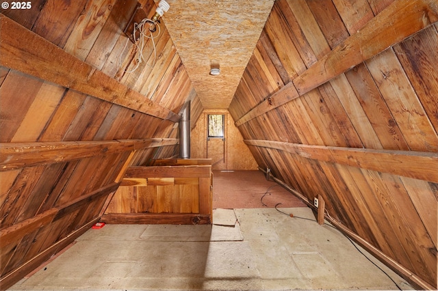 view of attic