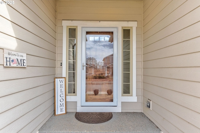 view of entrance to property