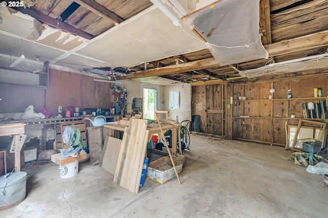 10303 SE Bull Run Rd, Corbett, OR 97019 - basement featuring a workshop area
