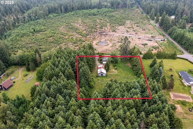 10303 SE Bull Run Rd, Corbett, OR 97019 - view of property location featuring a forest and property boundaries highlighted