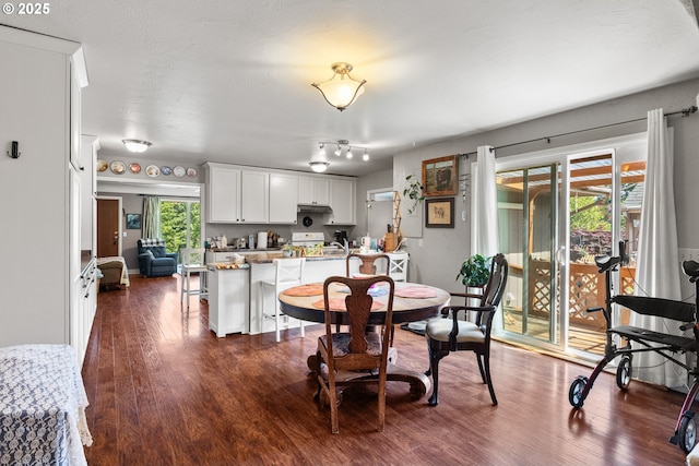 1495 N Hemlock St, Coquille, OR 97423 - dining room featuring dark wood-type flooring