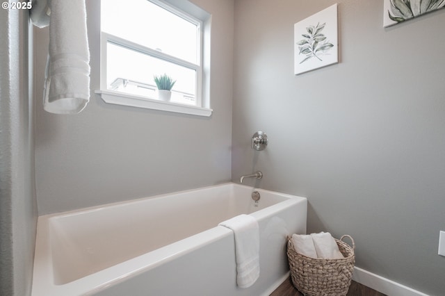 bathroom with a bathing tub