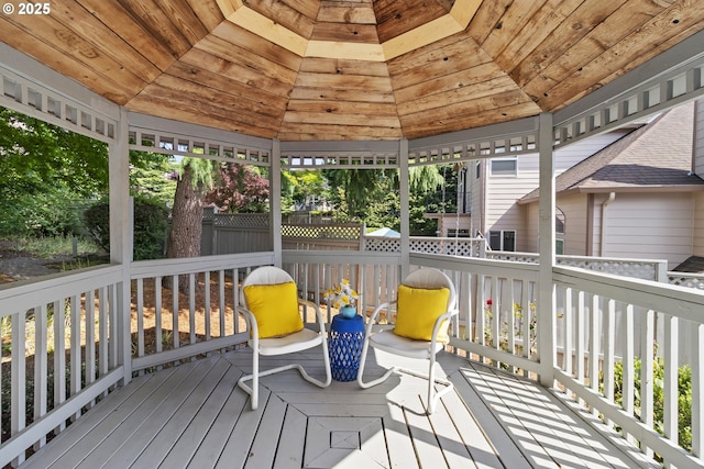 8346 SE 141st Ave, Portland, OR 97236 - wooden terrace featuring a gazebo