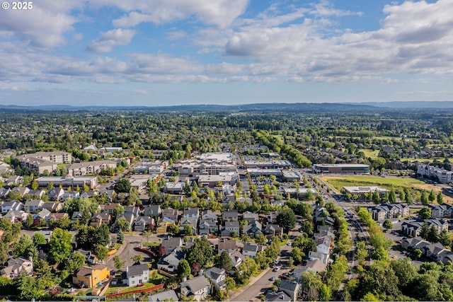 aerial perspective of suburban area