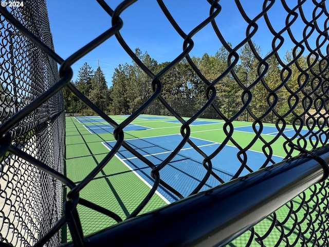 exterior space with fence