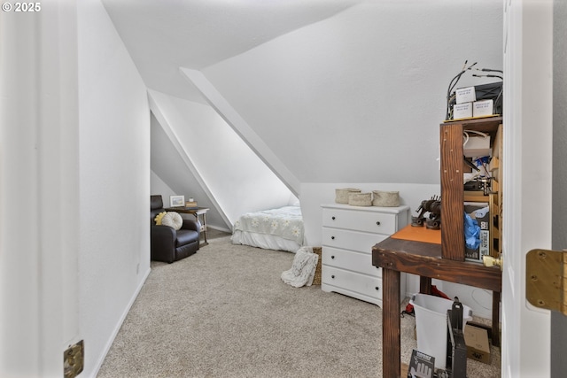 255 W F St, Halsey, OR 97348 - bedroom with carpet floors and lofted ceiling