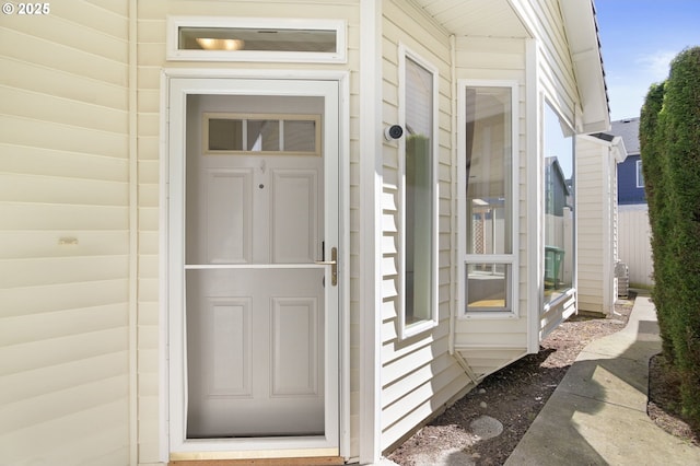 view of entrance to property