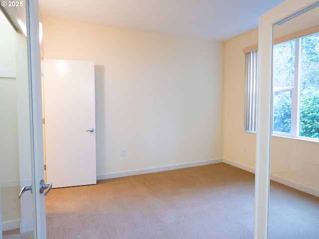 carpeted spare room with a wealth of natural light