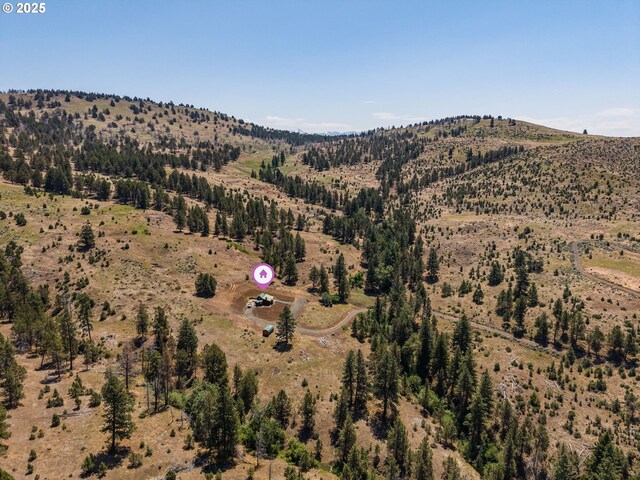 0 Hwy 395, Mount Vernon, OR 97865 - aerial view of property and surrounding area with mountains