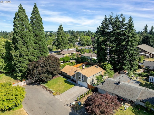 907 NW 90th St, Vancouver, WA 98665 - aerial perspective of suburban area with a heavily wooded area