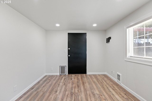 2745 C St, Springfield, OR 97477 - empty room featuring wood finished floors, baseboards, and recessed lighting