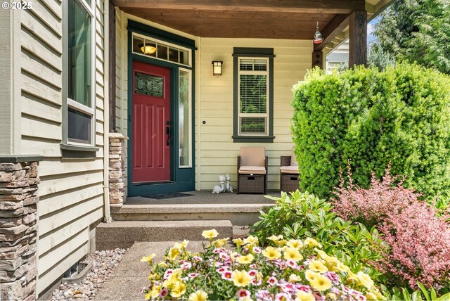 14390 SW Connor Pl, Portland, OR 97224 - entrance to property featuring covered porch