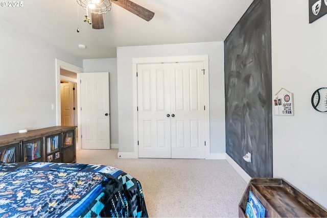 14390 SW Connor Pl, Portland, OR 97224 - bedroom with a closet and ceiling fan