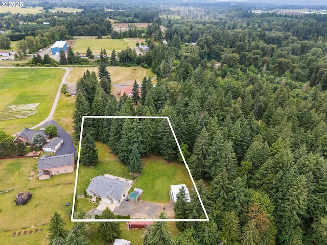31529 SE Eagle Cliff Ln, Eagle Creek, OR 97022 - aerial overview of property's location with a forest and property boundaries highlighted