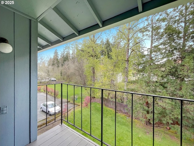 view of balcony