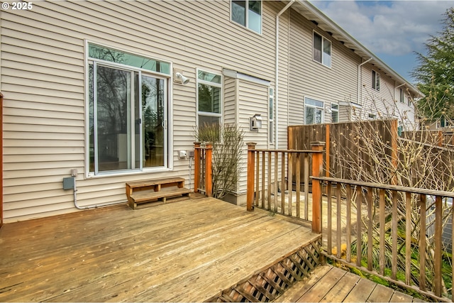 view of wooden terrace