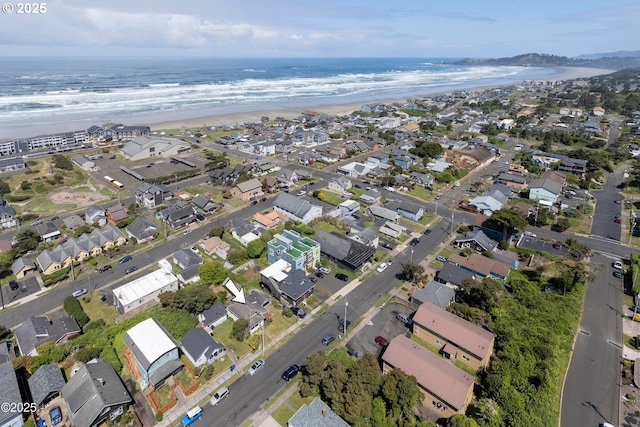 118 SW Brook St, Newport, OR 97365 - aerial view of property's location with expansive coastline and nearby suburban area