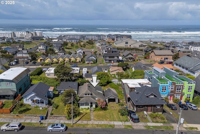 118 SW Brook St, Newport, OR 97365 - aerial view of residential area with a large body of water