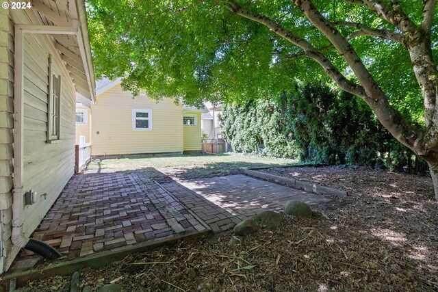 view of yard featuring a patio