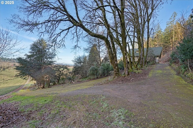 view of yard featuring a rural view