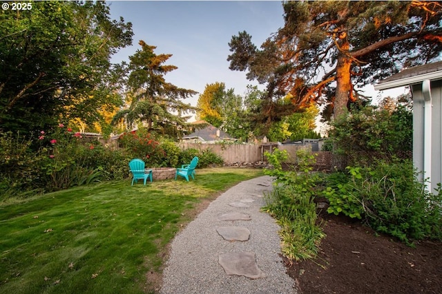 2450 Eddy Ave NE, Salem, OR 97301 - view of yard with a fire pit