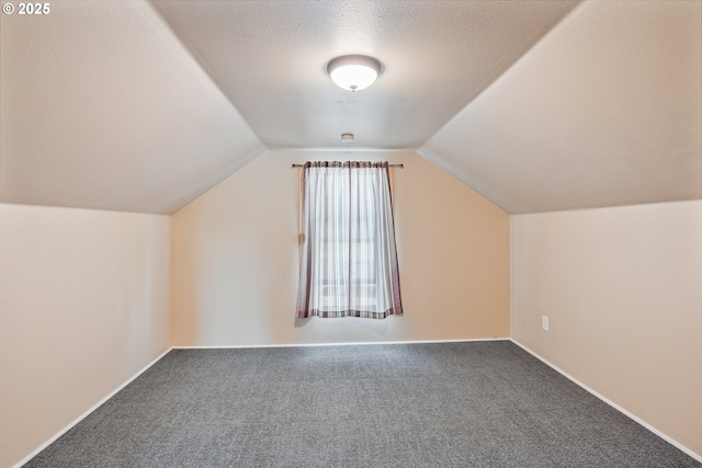 4656 Ocean Beach Hwy, Longview, WA 98632 - additional living space featuring carpet floors, vaulted ceiling, and a textured ceiling