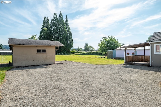 4656 Ocean Beach Hwy, Longview, WA 98632 - view of patio / terrace featuring an outbuilding
