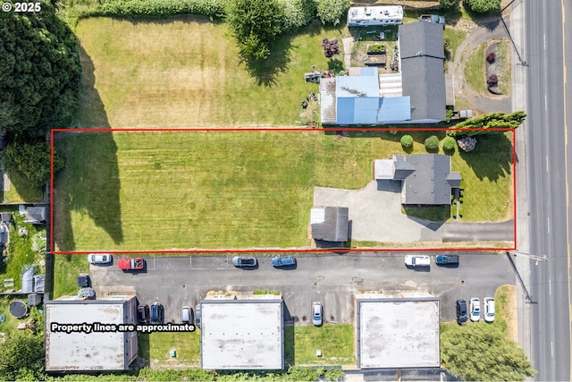 4656 Ocean Beach Hwy, Longview, WA 98632 - aerial view of property and surrounding area featuring property parcel outlined