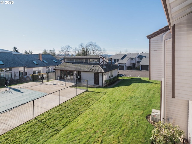 view of yard featuring a patio area and a covered pool