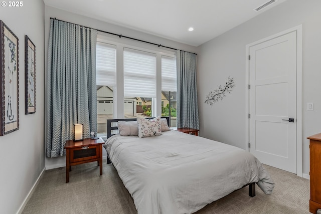 18500 NE 79th St, Vancouver, WA 98682 - carpeted bedroom with baseboards and recessed lighting