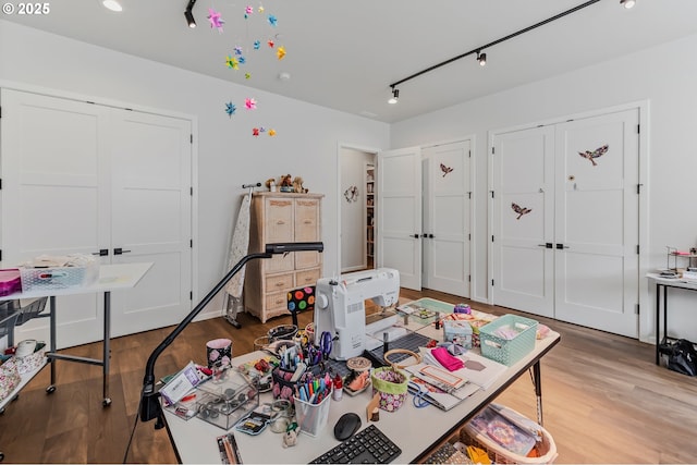 18500 NE 79th St, Vancouver, WA 98682 - playroom featuring wood finished floors and track lighting