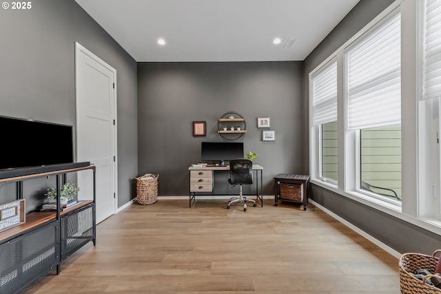 18500 NE 79th St, Vancouver, WA 98682 - office area with light wood-style floors and recessed lighting
