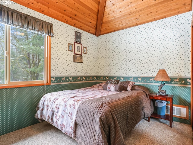 24940 E Tillicum St, Welches, OR 97067 - carpeted bedroom with wallpapered walls