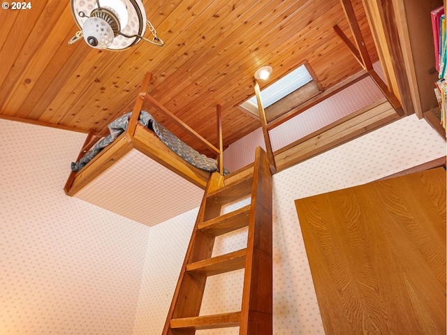 24940 E Tillicum St, Welches, OR 97067 - detailed view of a skylight and wood ceiling