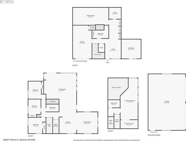 24940 E Tillicum St, Welches, OR 97067 - room layout