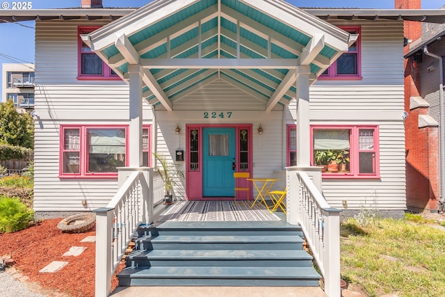 view of front of home