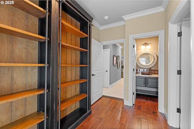 9641 SE Nicholas Dr, Happy Valley, OR 97086 - spacious closet featuring dark wood-style floors
