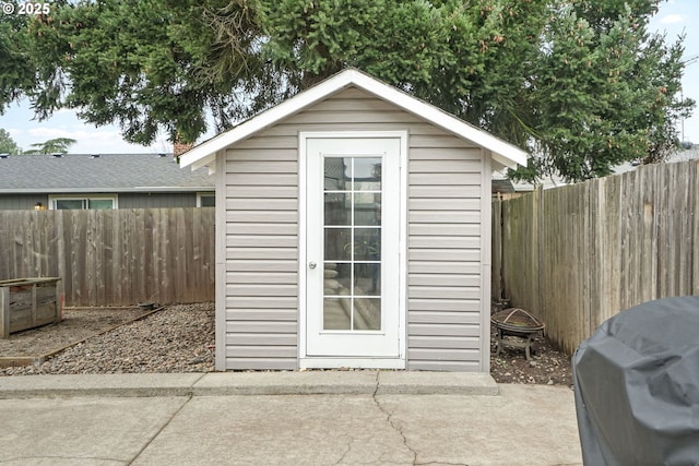 view of outbuilding