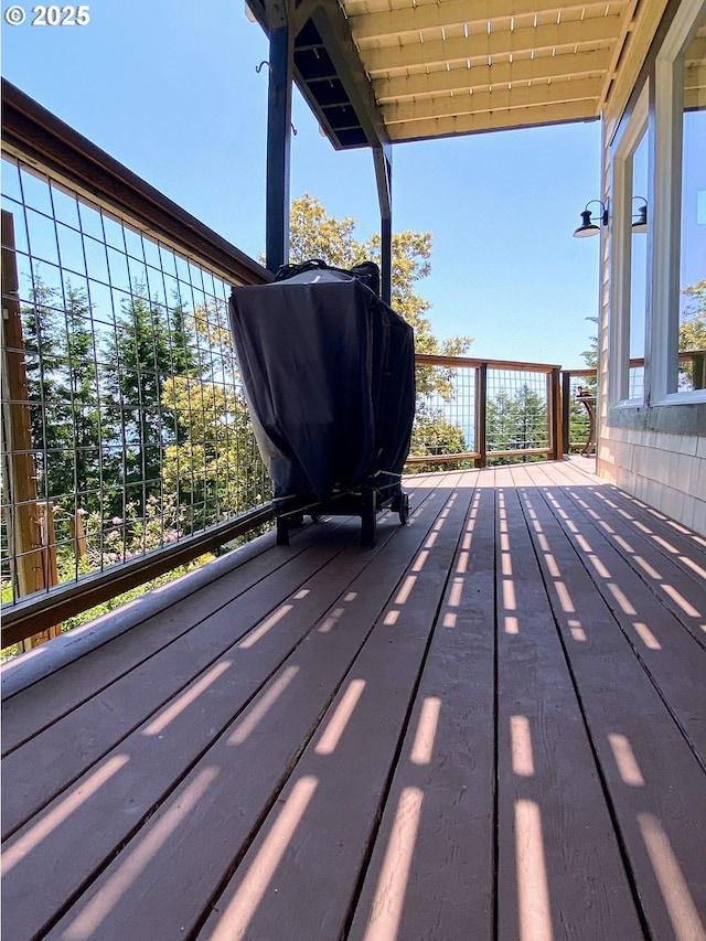 97661 Marina Heights Loop, Brookings, OR 97415 - wooden terrace featuring area for grilling
