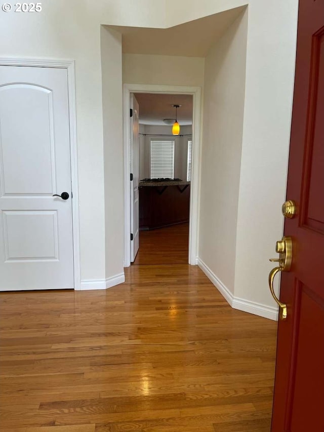 3553 NW 163rd Ct, Beaverton, OR 97006 - hall with baseboards and light wood-style floors